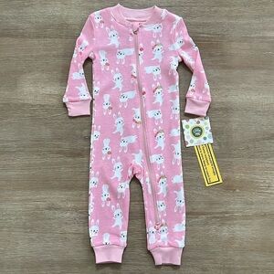 🐇 Little Me Baby Girl Bunny One Piece Romper 12 18 24 months
